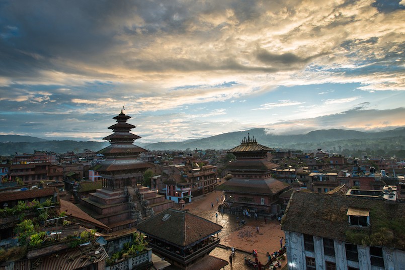 Durbar Square before the earthquake in Nepal