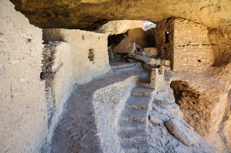Ruins of, Gila Cliff Dwellings National Monument