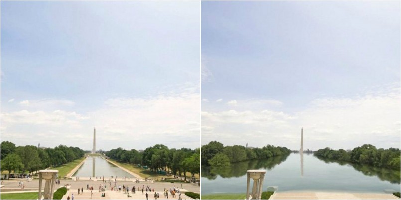 Washington Monument, Washington D.C. now and in 2200