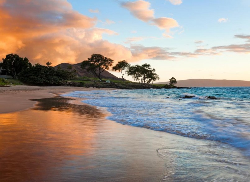 tropical beach in Maui, Hawaii