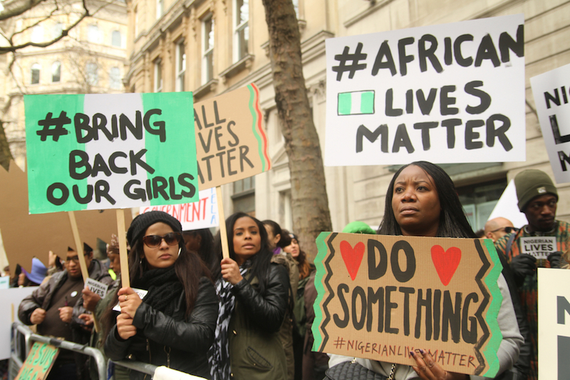 hundreds-of-people-took-part-in-a-anti-terror-rally-outside-nigerian-embassy-the-rally-comes-following-the-kidnapping-more-than-200-school-girls-in-april-by-boka-haram