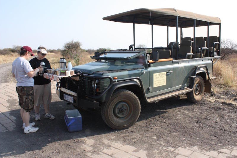 mosetlha bush camp jeep land rover adventure travel african safari