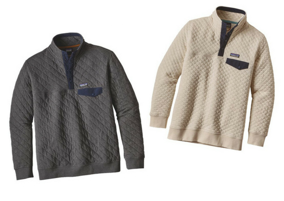 patagonia quilt snap t pullover sustainable gift guide